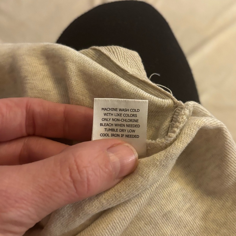 Shirt Long Sleeve in Beige/Oatmeal by Pretty Rebel Size Large EUC - Picture 10 of 10